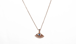 Mystic Eye Necklace – Rose Gold Edition